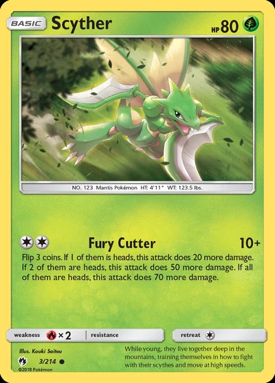 Scyther – Lost Thunder nr 003/214 (Standard)