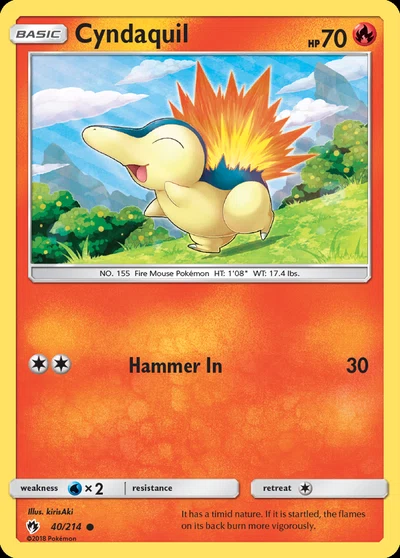 Cyndaquil – Lost Thunder nr 040/214 (Standard)