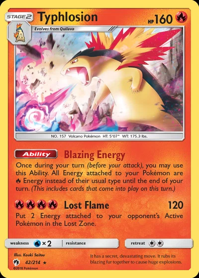 Typhlosion – Lost Thunder nr 042/214 (Standard)