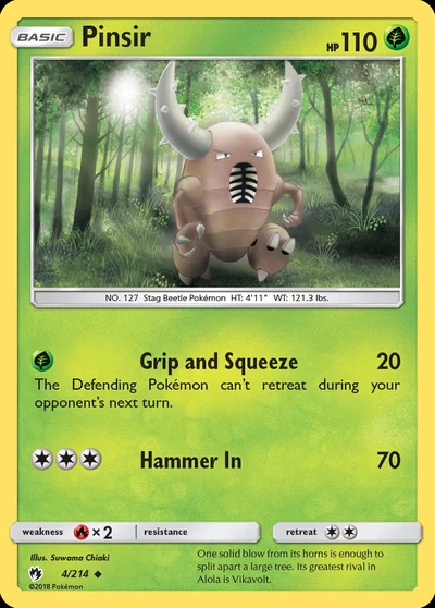 Pinsir – Lost Thunder nr 004/214 (Standard)