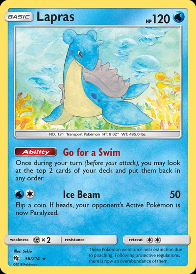 Lapras – Lost Thunder nr 056/214 (Standard)