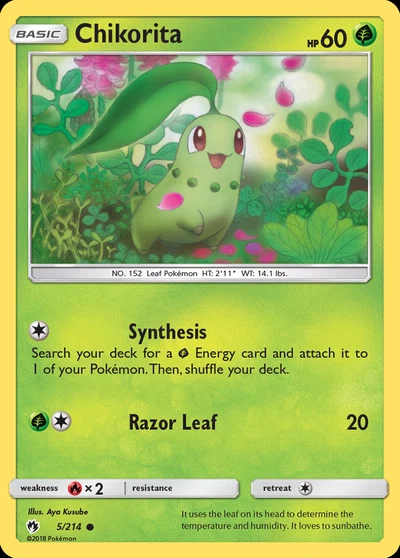 Chikorita – Lost Thunder nr 005/214 (Standard)