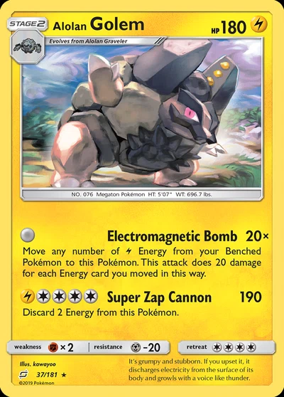 Alolan Golem – Team Up nr 037/181 (Standard)