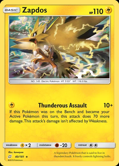 Zapdos – Team Up nr 040/181 (Standard)