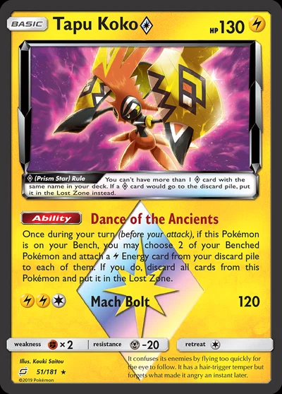 Tapu Koko ◇ – Team Up nr 051/181 (Standard)