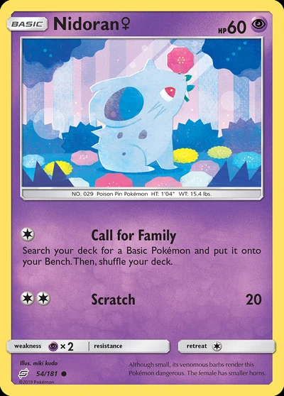 Nidoran ♀ – Team Up nr 054/181 (Standard)