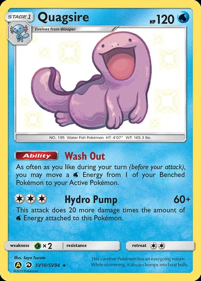 Quagsire – Hidden Fates Shiny Vault nr SV10/SV94 (Standard)