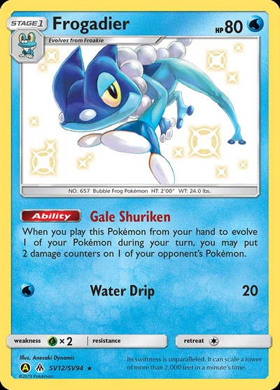 Frogadier – Hidden Fates Shiny Vault nr SV12/SV94 (Standard)