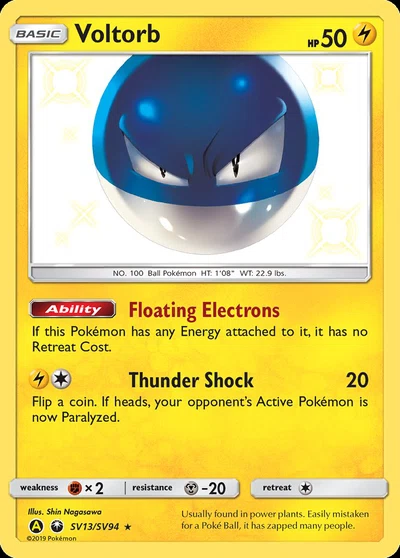 Voltorb – Hidden Fates Shiny Vault nr SV13/SV94 (Standard)
