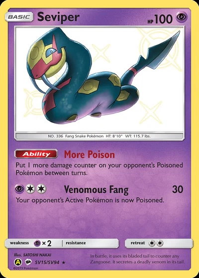 Seviper – Hidden Fates Shiny Vault nr SV15/SV94 (Standard)