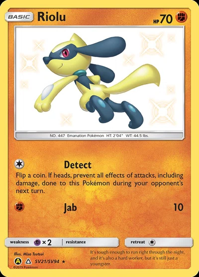 Riolu – Hidden Fates Shiny Vault nr SV21/SV94 (Standard)