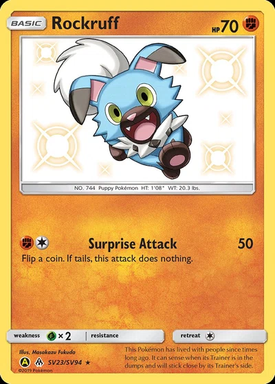 Rockruff – Hidden Fates Shiny Vault nr SV23/SV94 (Standard)