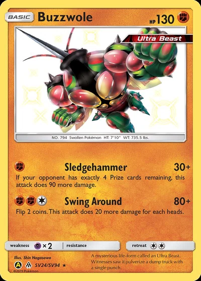 Buzzwole – Hidden Fates Shiny Vault nr SV24/SV94 (Standard)