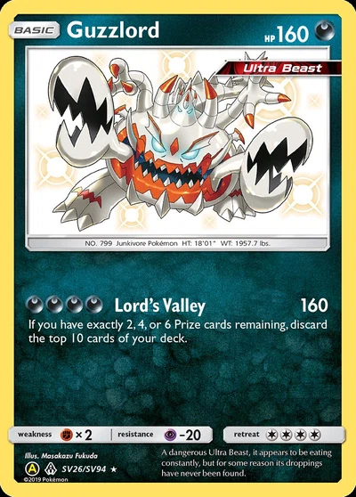 Guzzlord – Hidden Fates Shiny Vault nr SV26/SV94 (Standard)