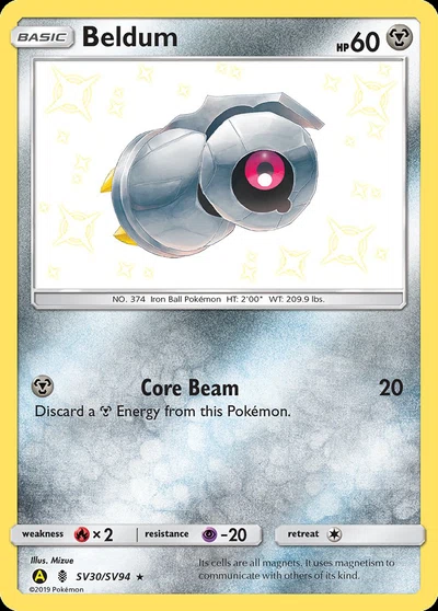 Beldum – Hidden Fates Shiny Vault nr SV30/SV94 (Standard)