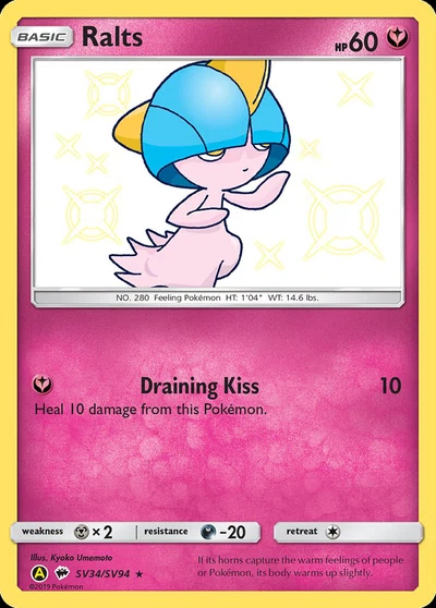 Ralts – Hidden Fates Shiny Vault nr SV34/SV94 (Standard)
