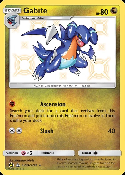 Gabite – Hidden Fates Shiny Vault nr SV39/SV94 (Standard)