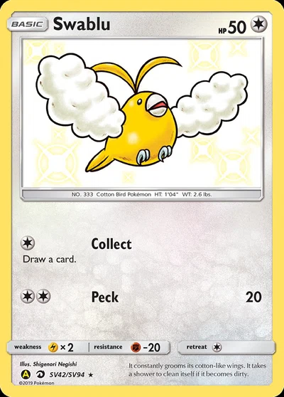 Swablu – Hidden Fates Shiny Vault nr SV42/SV94 (Standard)