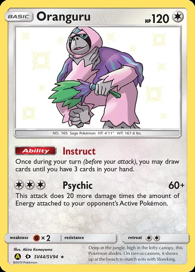 Oranguru – Hidden Fates Shiny Vault nr SV44/SV94 (Standard)
