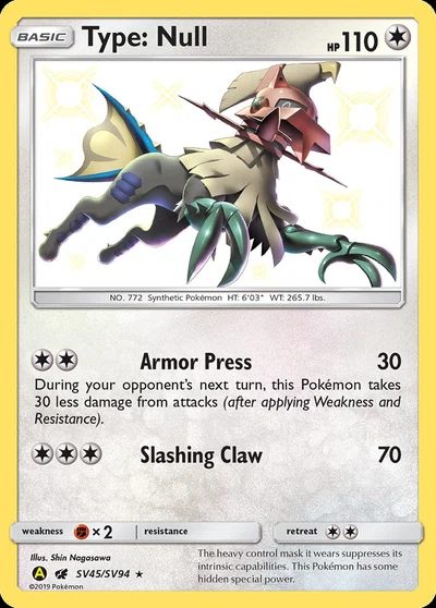 Type: Null – Hidden Fates Shiny Vault nr SV45/SV94 (Standard)
