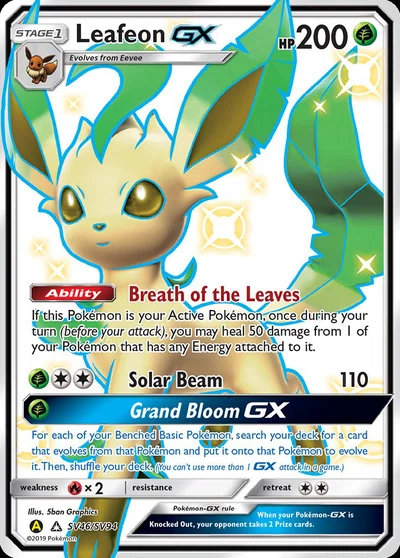 Leafeon-GX – Hidden Fates Shiny Vault nr SV46/SV94 (Standard)