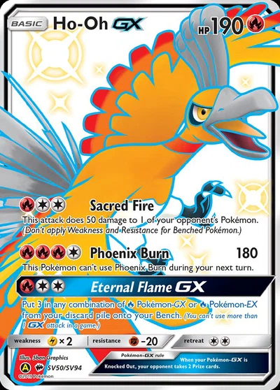 Ho-Oh-GX – Hidden Fates Shiny Vault nr SV50/SV94 (Standard)