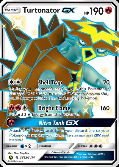 Turtonator-GX – Hidden Fates Shiny Vault nr SV52/SV94 (Standard)