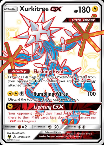 Xurkitree-GX – Hidden Fates Shiny Vault nr SV58/SV94 (Standard)