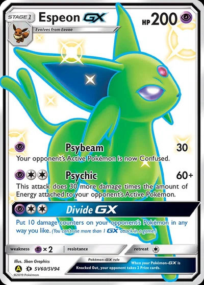 Espeon-GX – Hidden Fates Shiny Vault nr SV60/SV94 (Standard)