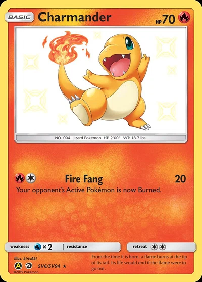 Charmander – Hidden Fates Shiny Vault nr SV6/SV94 (Standard)