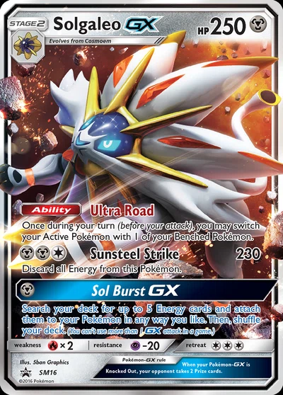 Solgaleo-GX – SM Black Star Promos nr SM16 (Standard)