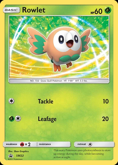 Rowlet – SM Black Star Promos nr SM22 (Standard)