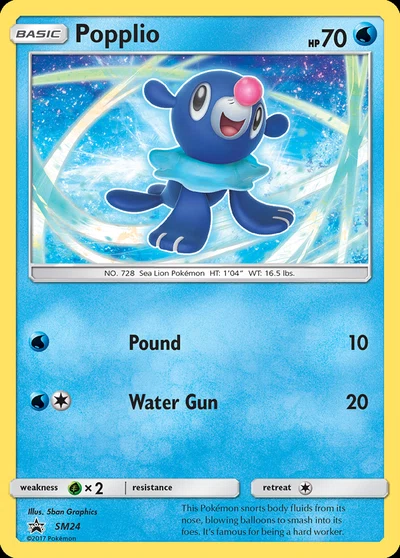 Popplio – SM Black Star Promos nr SM24 (Standard)