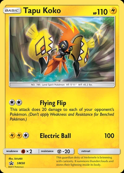Tapu Koko – SM Black Star Promos nr SM30 (Standard)
