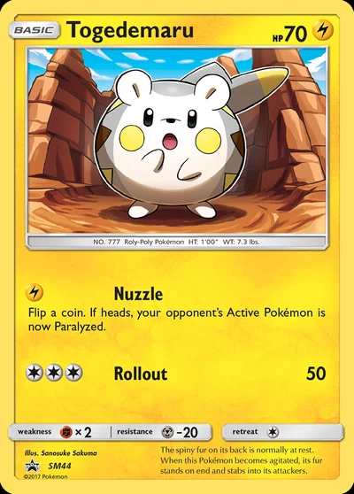 Togedemaru – SM Black Star Promos nr SM44 (Standard)
