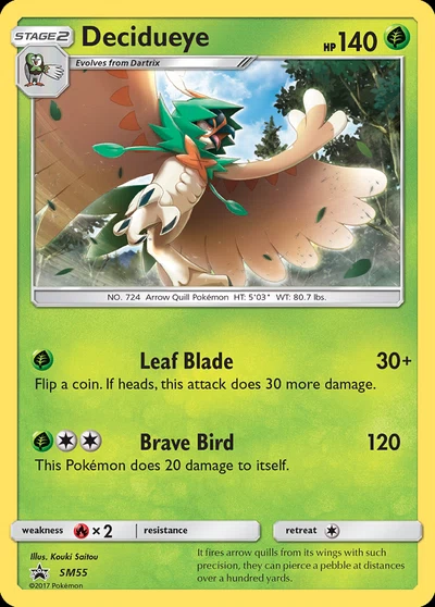 Decidueye – SM Black Star Promos nr SM55 (Standard)