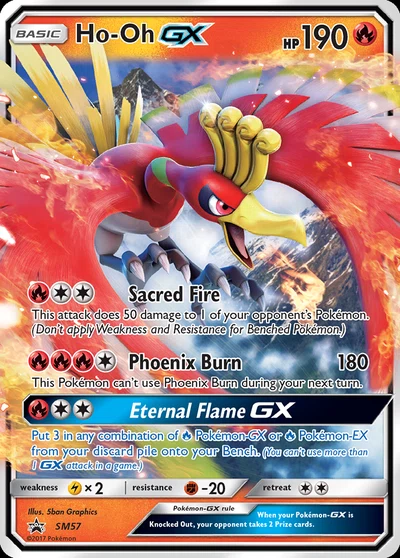 Ho-Oh-GX – SM Black Star Promos nr SM57 (Standard)