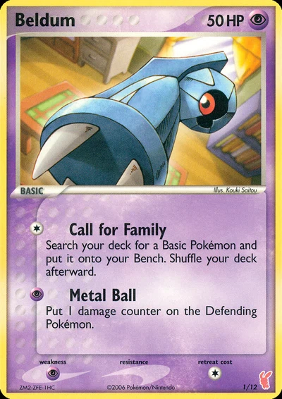 Beldum – EX Trainer Kit 2 Plusle nr 001/012 (Standard)