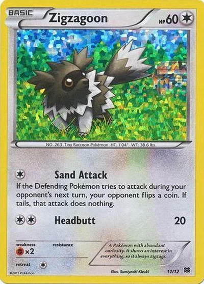 Zigzagoon – McDonald's Collection 2015 nr 011/012 (Standard)