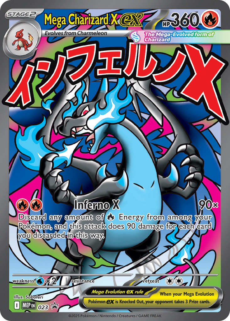 Mega Charizard X ex – Mega Evolution Promo nr 023 (Holo)