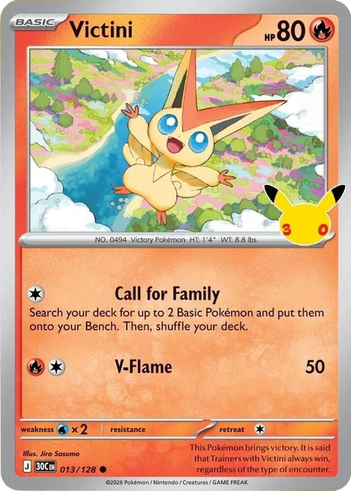 Victini 013/128 ME: 30th Celebration (Holo)