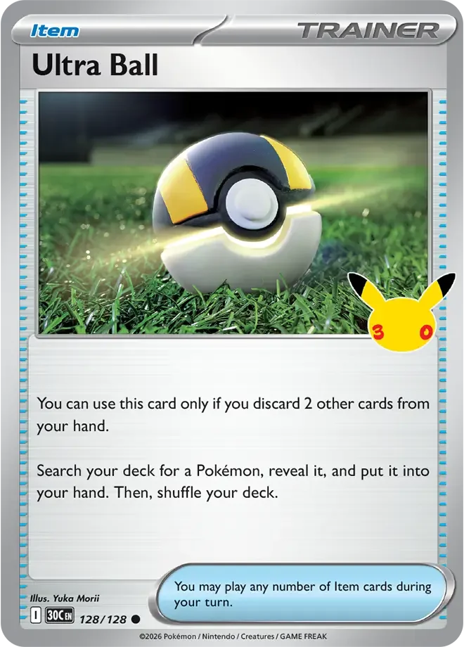 Ultra Ball 128/128 ME: 30th Celebration (Holo)