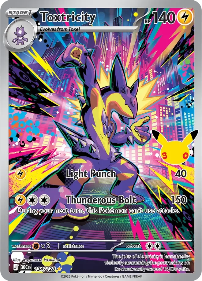 Toxtricity 134/128 30th Celebration (Holo)