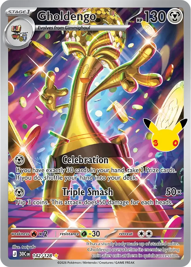 Gholdengo 142/128 30th Celebration (Holo)