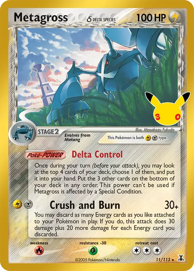 Metagross 11/113 ME: 30th Celebration Classic Collection (Classic holo)