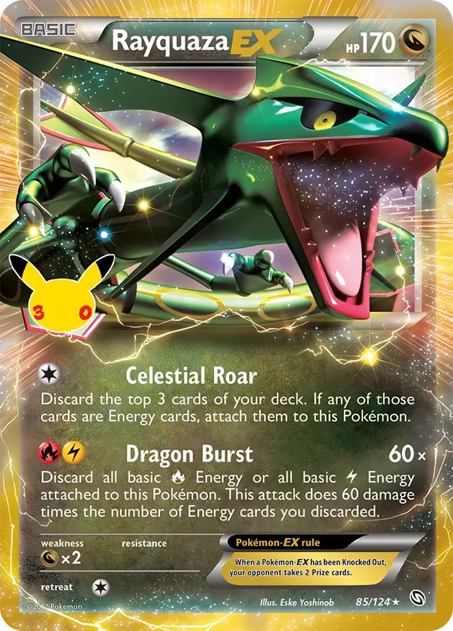 Rayquaza-EX 85/124 ME: 30th Celebration Classic Collection (Classic holo)