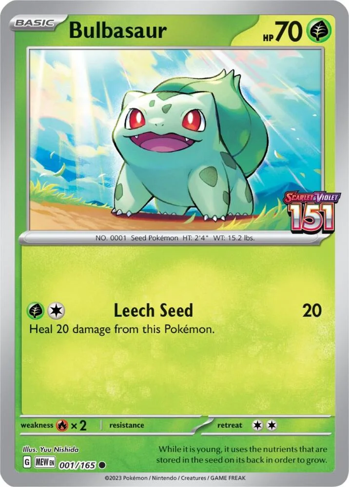 Bulbasaur 001/165 151 (Best Buy (US))