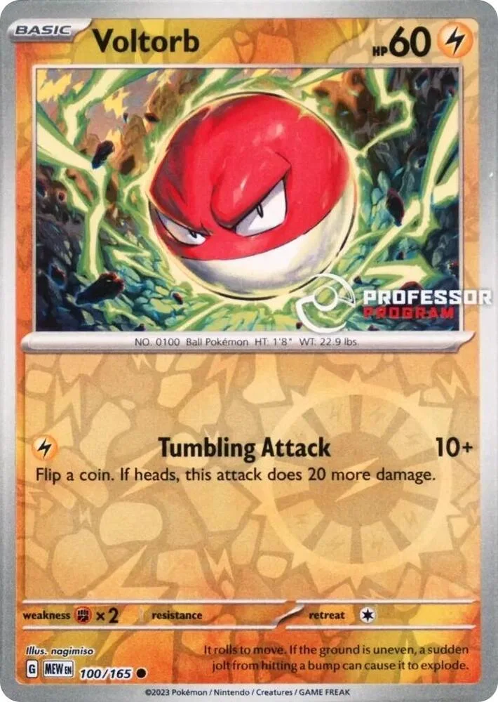 Voltorb 100/165 151 (Professor Program)