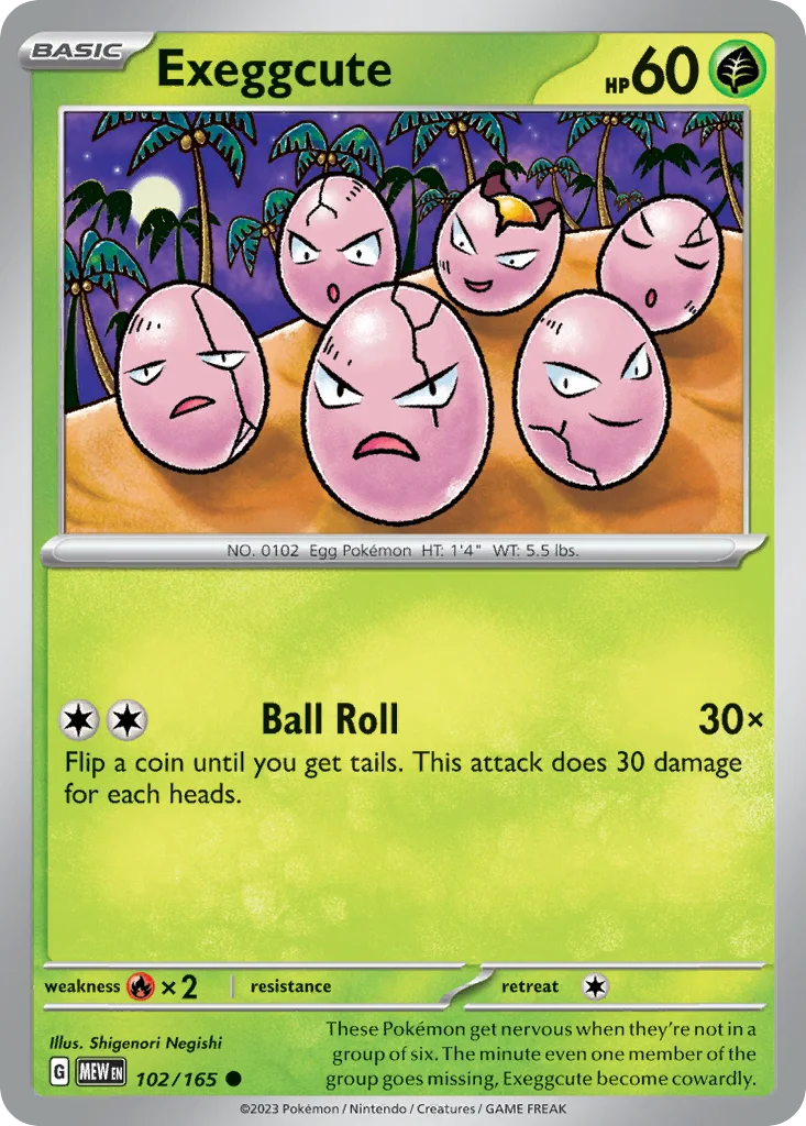 Exeggcute 102/165 SV: Scarlet & Violet 151 (Normal)