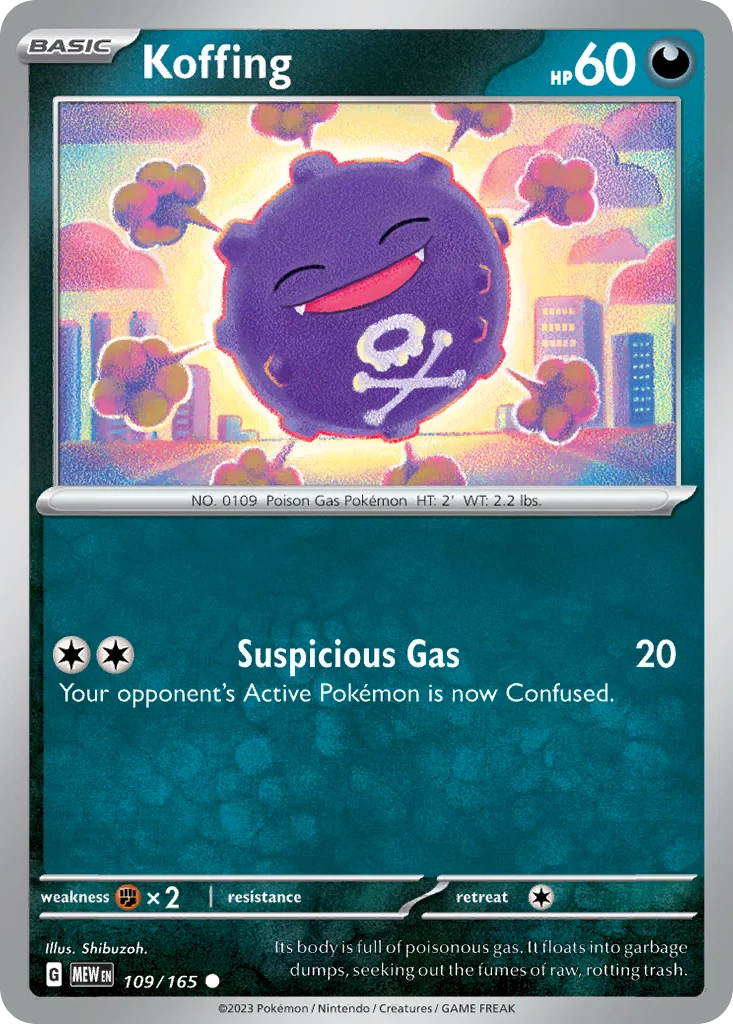 Koffing 109/165 SV: Scarlet & Violet 151 (Normal)